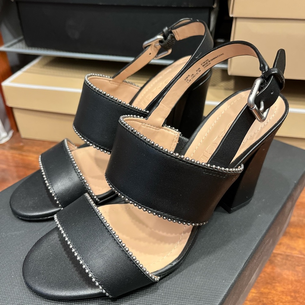 Coach heels sandal